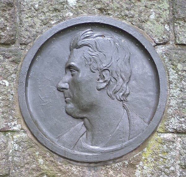 Portrait on the John Rennie Memorial at Phantassie, East Linton