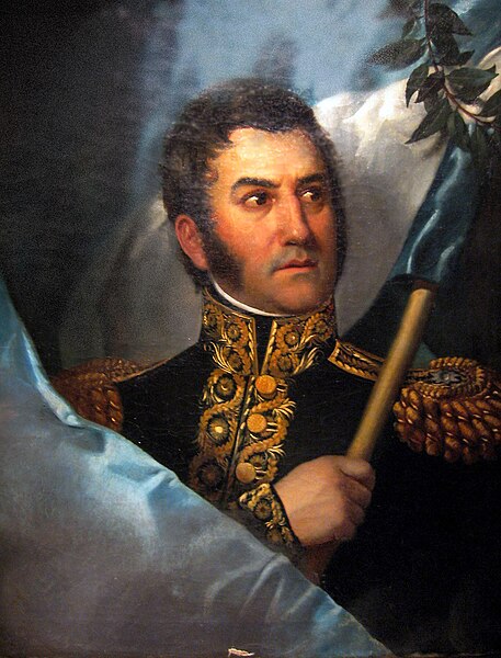 Portrait of General José de San Martin, "the Liberator of Argentina, Chile and Peru"