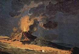 Éruption du Vésuve, Joseph Wright, 1774.