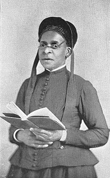 Julia A.J. Foote, first woman ordained in the African Methodist Episcopal Zion Church (1894) Julia A. J. Foote.jpg