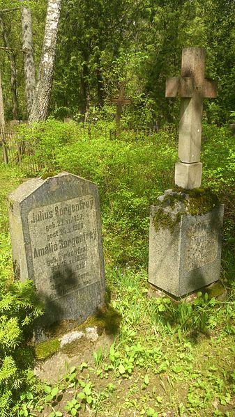 File:Julius ja Amalie Sorgenfrey haud Raadi kalmistul. 14. mai 2015.jpg