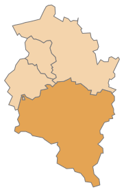d Laag vom Bezirk Bludenz im Bundesland Vorarlberg (aaklickbari Karte)