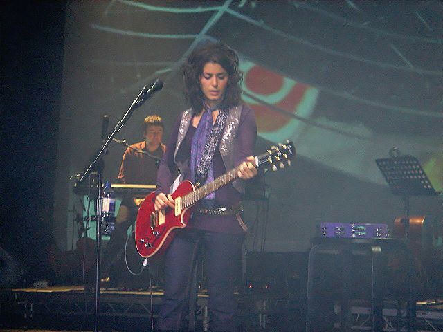 Melua at Cambridge Corn Exchange, part of her 2006 UK concert tour