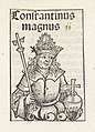 Keizer Constantijn de Grote Constantinus magnus (titel op object) Liber Chronicarum (serietitel), RP-P-2016-49-45-1.jpg