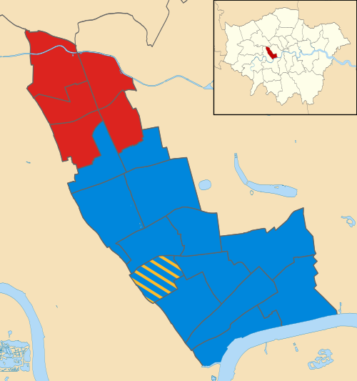Kensington and Chelsea London UK local election 2018 map.svg