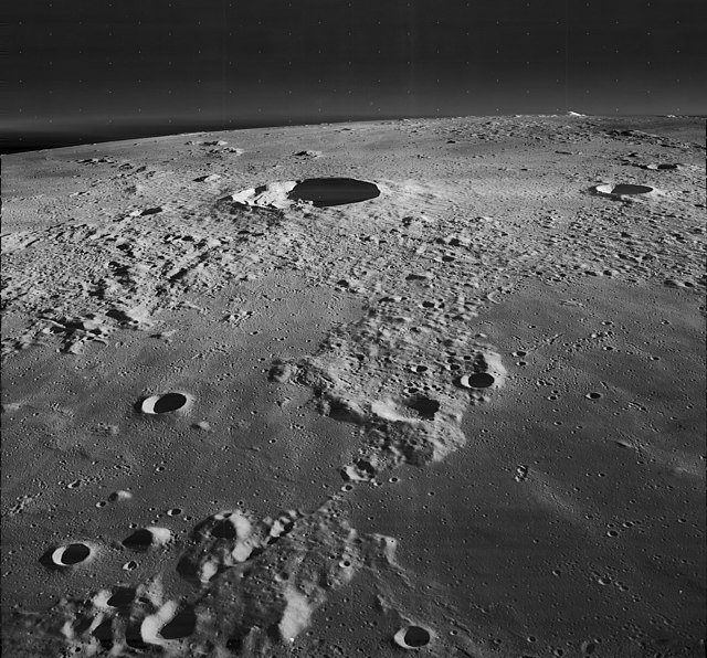 Oblique view from Lunar Orbiter 3