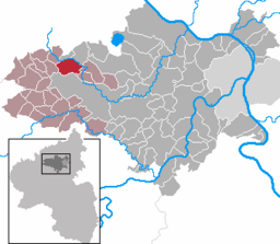 Läget för Kirchwald i Landkreis Mayen-Koblenz