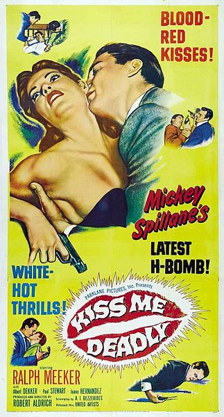 Theatrical release poster for Kiss Me Deadly (1955)