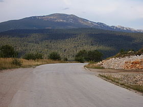 Klekovača, widok od zachodu