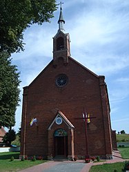 The once Protestant, now Catholic Church in Jeże (Gehsen)