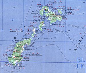 saarten topografinen kartta