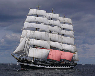 Mainsail Sail rigged to the main mast of a sailing vessel