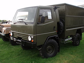 The one-off production Llama at the Heritage Motor Centre fitted with a solid rear body intended for use as either an Ambulance or a Communications vehicle. This is also one of the Llamas fitted with an under-floor recovery winch. LandRoverLlama.JPG