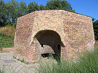 Un horno de cal conservada en Burgess Park, Londres