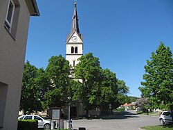 Centre with Church of All Saints