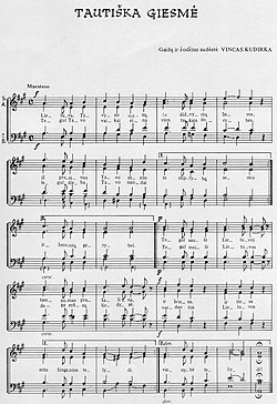 category national anthem of lithuania wikimedia commons