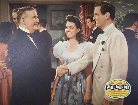 Edwards (right) with Jane Withers and Douglas Wood in Small Town Deb (1941)
