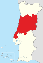 Carte des districts du #Portugal