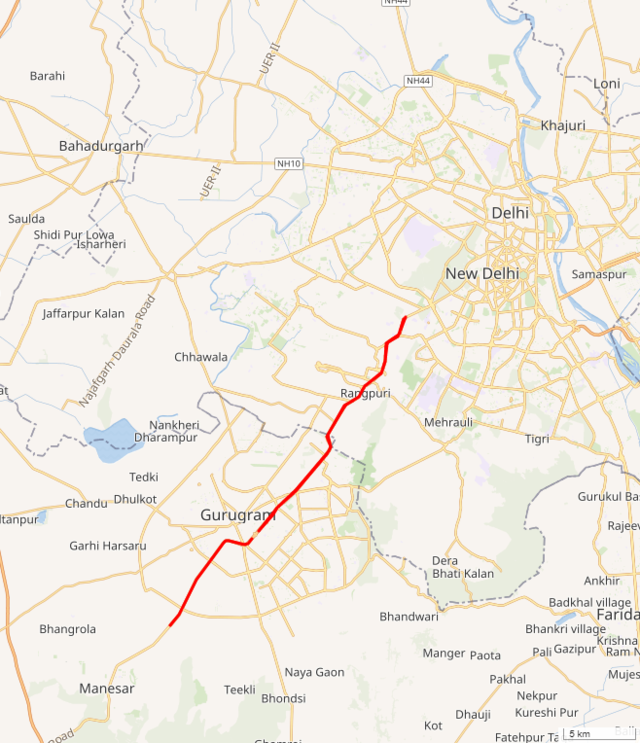 Delhi To Gurgaon Map File:location Map Delhi Gurgaon Expressway.png - Wikimedia Commons