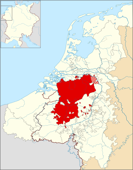 Duchy of Brabant located in the heart of the old Lower Lorraine