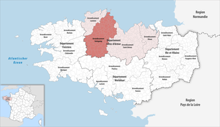 <span class="mw-page-title-main">Arrondissement of Guingamp</span> Arrondissement in Brittany, France