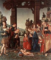 Adorazione di Pastori (c.1510) por Lorenzo di Credi