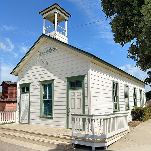 The restored Los Osos Schoolhouse located in the Los Osos Community Park.