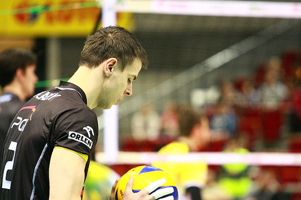 Wlazły during the match PGE Skra Bełchatów vs LOTOS Trefl Gdańsk on 17 March 2013.