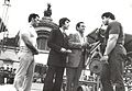 Lou Ferrigno visit to the Titans, with el Vasco Guipúzcoa and Jorge Bocacci
