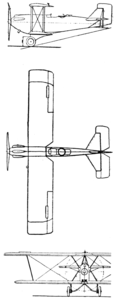 Lublin R-VIII 3-view L'Aerophile Septembre, 1928.png