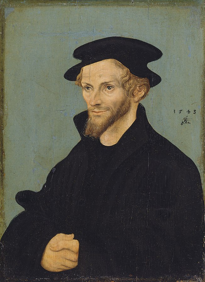 Portrait of Philipp Melanchthons (pendant of GK 17) (1543)