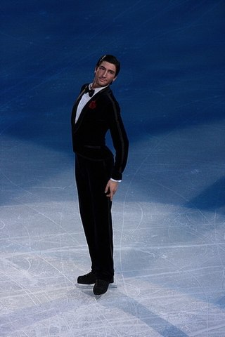 Lysacek performs his exhibition at the 2010 Winter Olympics