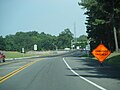 Eastbound MD 33 approaching MD 322