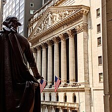 NY Stock Exchange from Federal Hall.