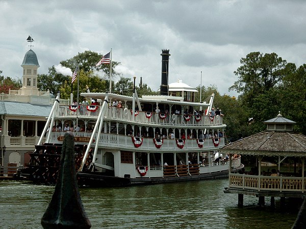 The Liberty Belle Riverboat at its mooring