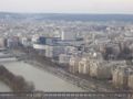 Maison de la Radio as viewed from the second level of the Eiffel Tower.