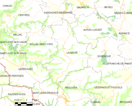 Mapa obce La Selve