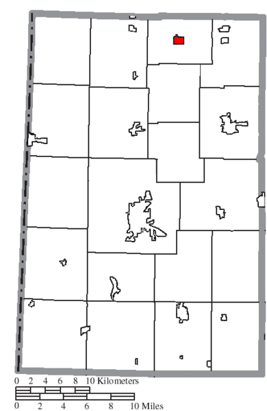 File:Map of Darke County Ohio Highlighting North Star Village.png