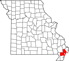 Map of Missouri highlighting New Madrid County.svg