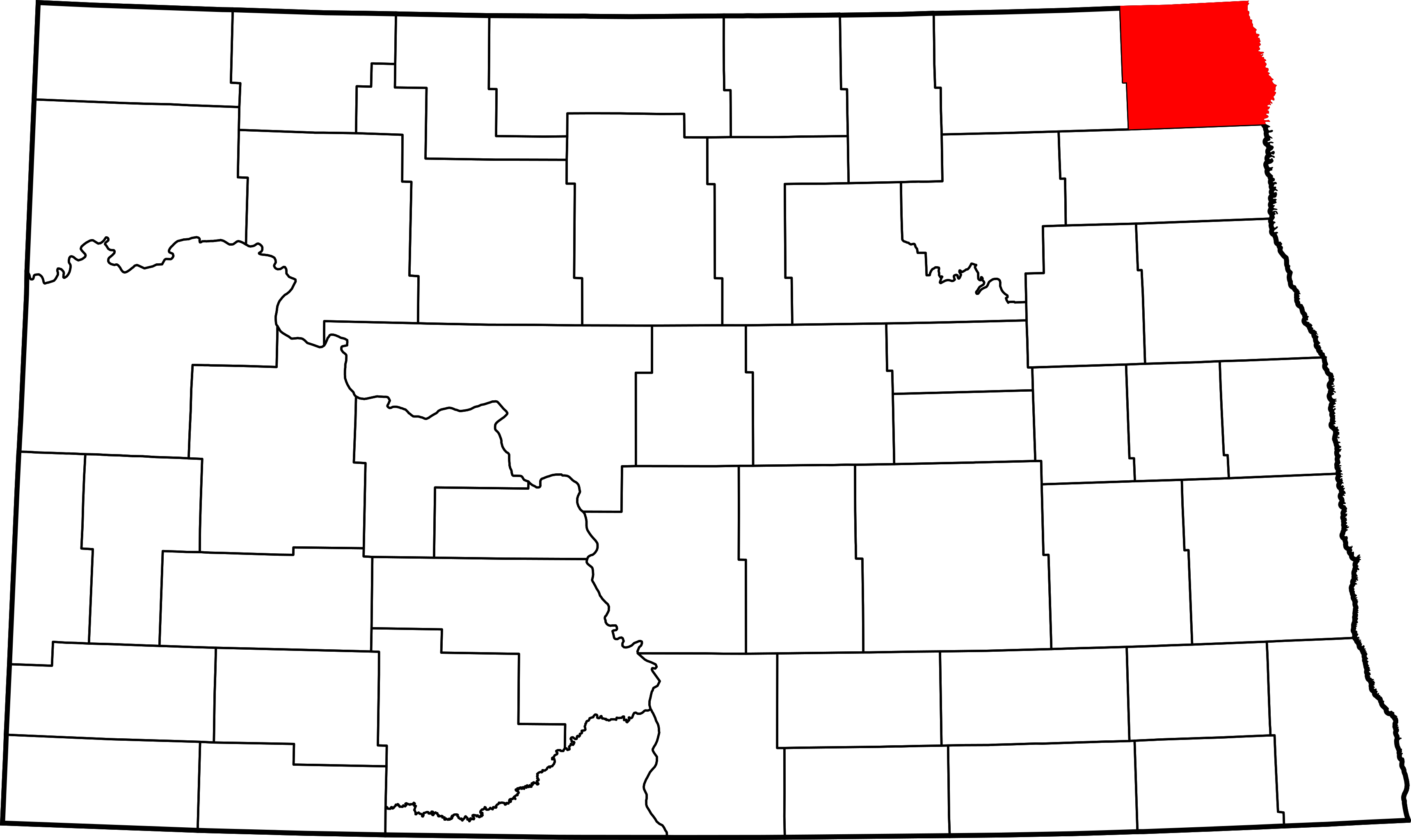 File Map Of North Dakota Highlighting Pembina County Svg Wikipedia