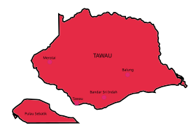 Localisation de District de Tawau