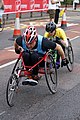 Wheelchair racers in 2010 London Marathon