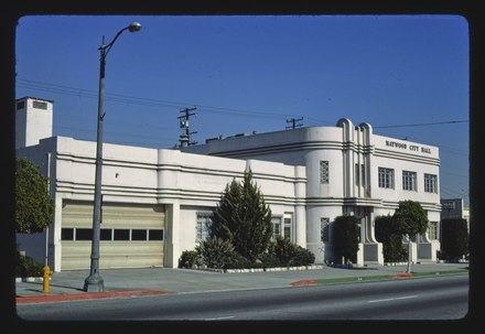 Maywood City Hall at Slauson and Fishburn Avenues, 1977