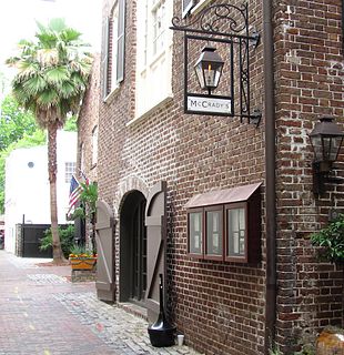 <span class="mw-page-title-main">McCrady's Tavern and Long Room</span> United States historic place