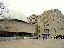 The McLaughlin Planetarium next to the museum. The planetarium was operated by the museum from 1968 to 2009. McLaughlin Planetarium - Royal Ontario Museum - DSC09895.JPG