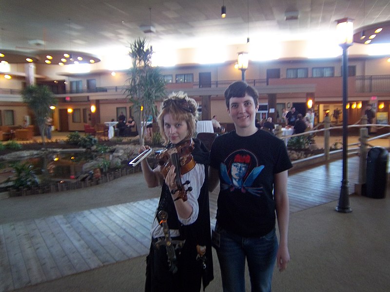 File:Me and a Steampunk Girl (9381222002).jpg