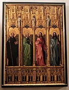 Meister des Heisterbacher Altars. Der hl. Benedikt, Apostel Philippus, Matthäuse und Jakobus d. J. (WAF 587).jpg