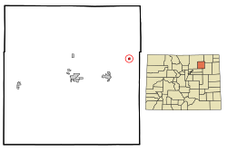 Location in Morgan County and the state of کلرادو