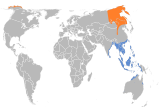 Aire de répartition de la Bergeronnette de Béringie