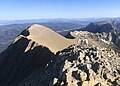 Naya Nuki Peak (left) viewed from Sacagawea Peak